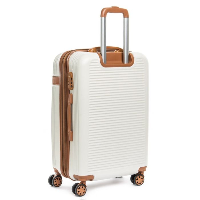 Комплект валіз 2/1 ABS-пластик PODIUM 8387 white змійка 31478 купити недорого в Ти Купи