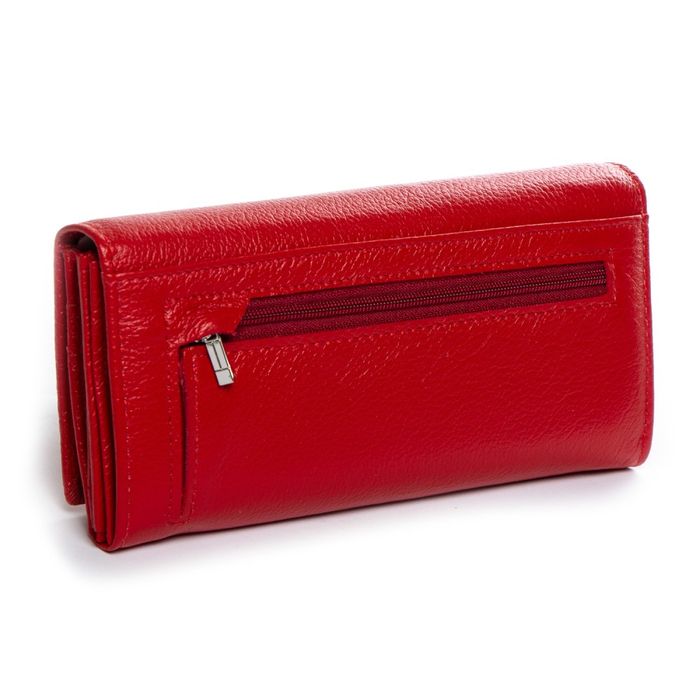Шкіряний жіночий гаманець Classik DR. BOND W502 red купити недорого в Ти Купи