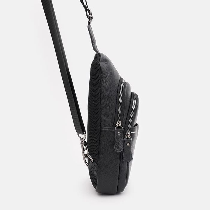 Мужской кожаный рюкзак Keizer K1612-11bl-black купить недорого в Ты Купи