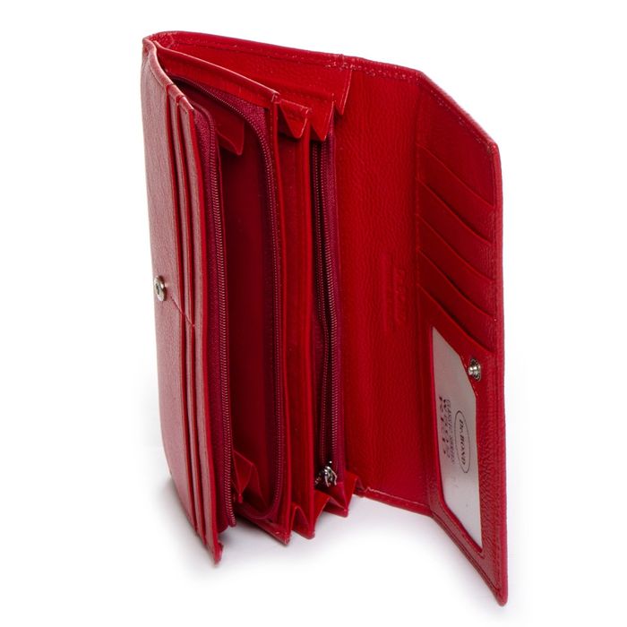 Шкіряний жіночий гаманець Classik DR. BOND W502 red купити недорого в Ти Купи