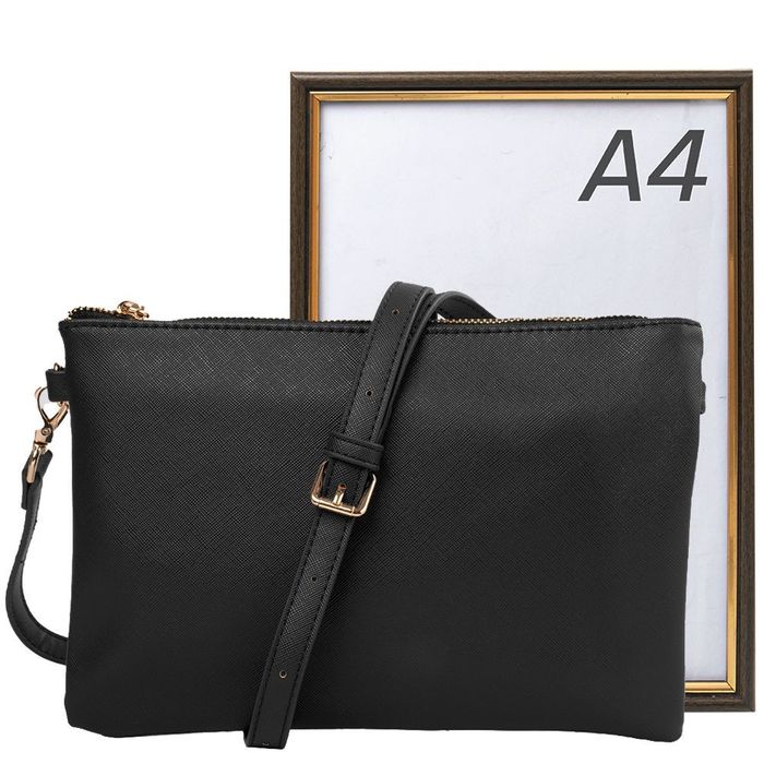 Женская сумка-клатч из кожзама AMELIE GALANTI A991705-black купить недорого в Ты Купи