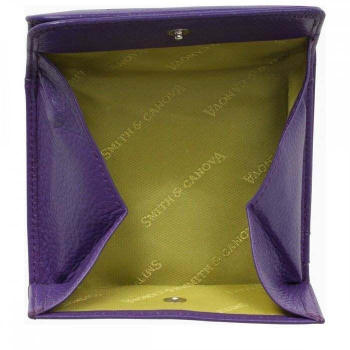 Шкіряний жіночий гаманець Smith and Canova 28611 Haxey (Purple) купити недорого в Ти Купи