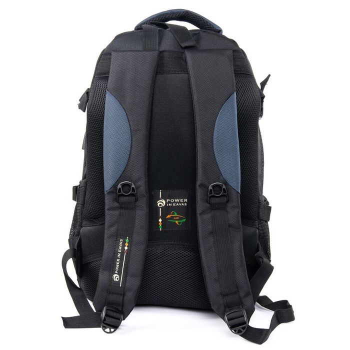 Городской рюкзак для ноутбука с USB Power In Eavas 9636 black-blue купить недорого в Ты Купи