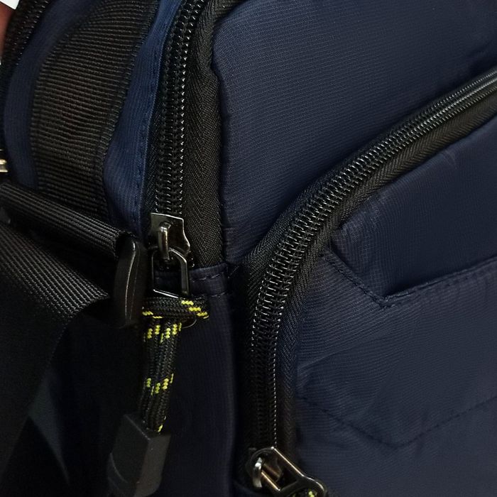 Мужская сумка через плечо Lanpad 3789 blue купить недорого в Ты Купи