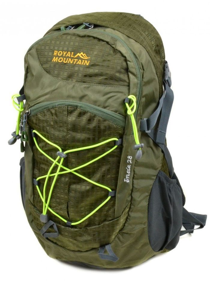 Женский зеленый туристический рюкзак из нейлона Royal Mountain 8343-22 dark-green купить недорого в Ты Купи