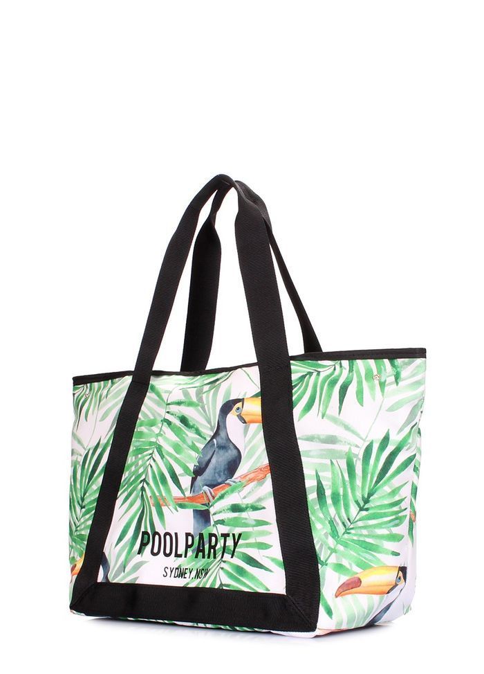 Летняя сумка из полиэстера POOLPARTY laguna-tropic купить недорого в Ты Купи