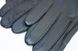 Жіночі зимові чорні рукавички з натуральної шкіри