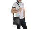 Кожаная мужская сумка через плечо черная Tiding Bag A25F-9913A