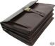Мужской коричневый портфель из натуральной кожи Rovicky AWR-4-2