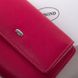 Жіночий шкіряний гаманець Classik DR. BOND WN-1 pink-red
