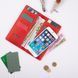 Кожаный бумажник Hi Art WP-02 Shabby Red Berry Синий