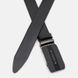 Чоловічий шкіряний ремінь Borsa Leather 125v1genav33-black, Чорний