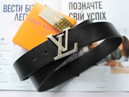 Кожаный ремень LV унисекс черный lv__07 купить недорого в Ты Купи