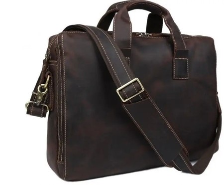 Чоловіча шкіряна ділова сумка Vintage 14567 купити недорого в Ти Купи