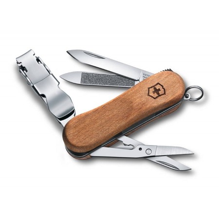 Складний нож Victorinox Nailclip Wood 580 0.6461.63 купити недорого в Ти Купи