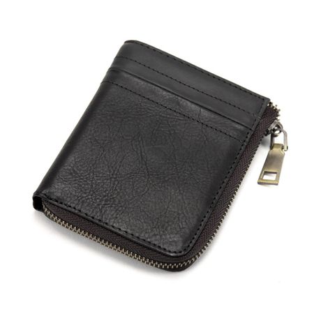 Небольшое черное портмоне на молнии Tiding Bag M39-9600A купить недорого в Ты Купи