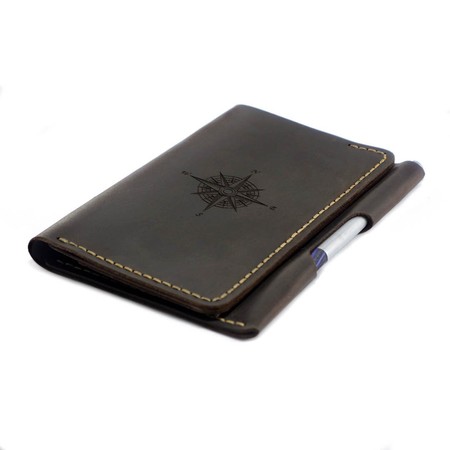 Мужское портмоне для документов из кожи WindWriter Коричневый (as150401-2) купить недорого в Ты Купи