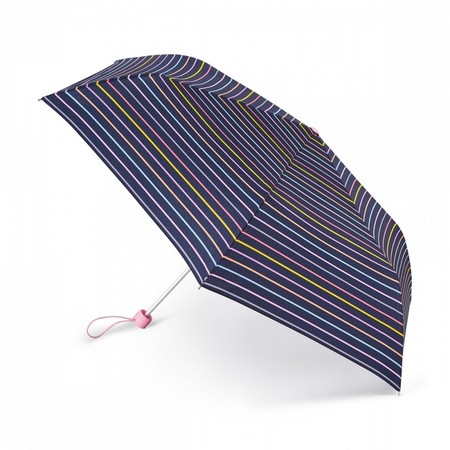 Зонт женский механический Fulton L553-041253 Superslim-2 Rainbow Pinstripes (Разноцветные полосы) купить недорого в Ты Купи