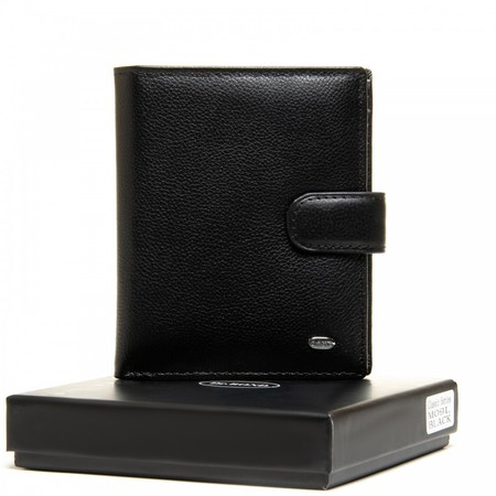 Кожаный мужской кошелек Classic DR. BOND M09L black купить недорого в Ты Купи