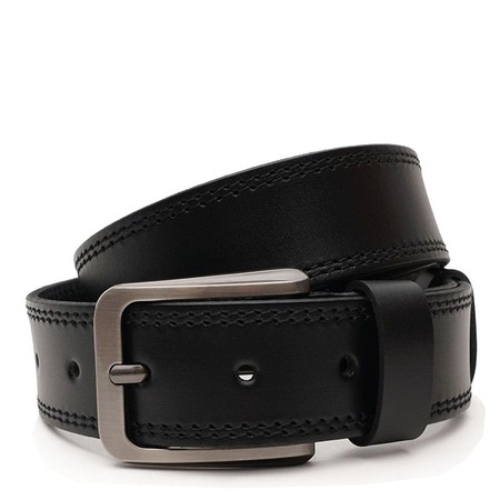Мужской кожаный ремень Borsa Leather V1125FX16-black купить недорого в Ты Купи