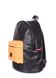 Жіночий рюкзак зі шкірозамінника Poolparty backpack-pu-black-orange