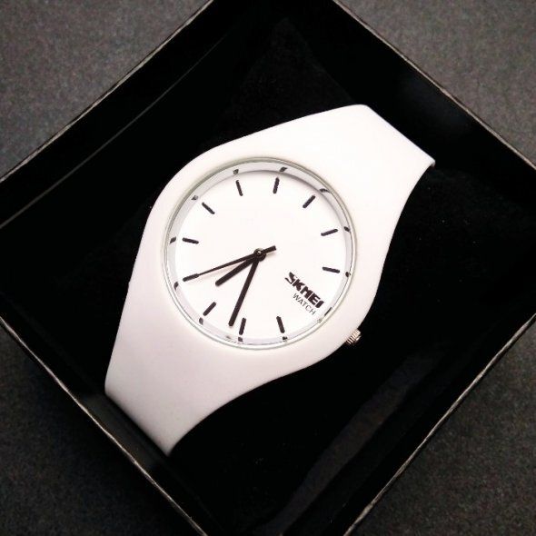 Женские часы Skmei Rubber White II (1387) купить недорого в Ты Купи