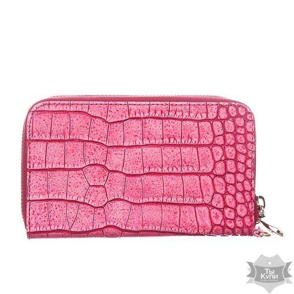 Жіночий шкіряний рожевий гаманець Valenta С104534 купити недорого в Ти Купи