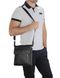Мужская кожаная сумка через плечо черная Tiding Bag A25F-9913A