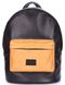 Женский рюкзак из кожзама Poolparty backpack-pu-black-orange
