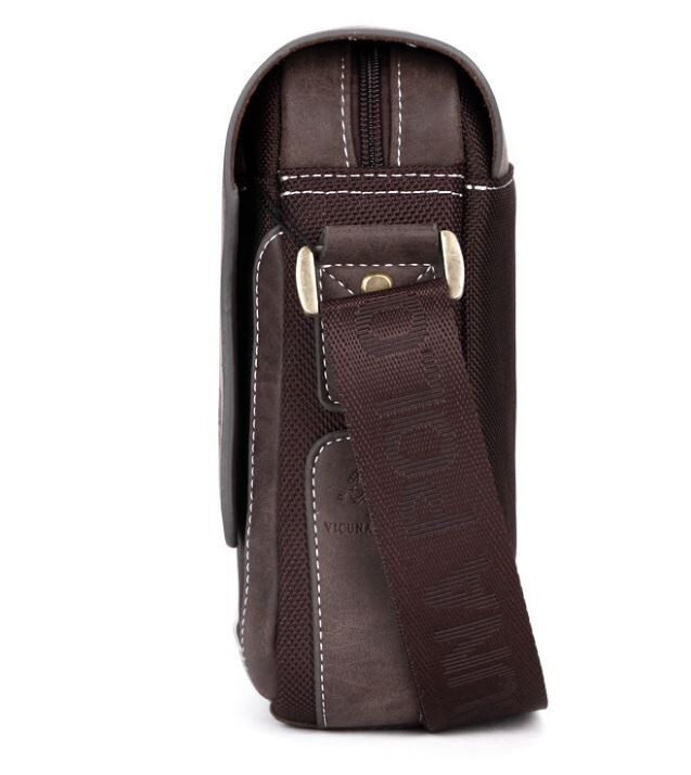 Мужская темно-коричневая сумка-планшет Polo 8803-1 купить недорого в Ты Купи