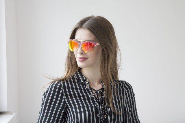 Сонцезахисні полікарбонатні стильні окуляри жіночі купити недорого в Ти Купи