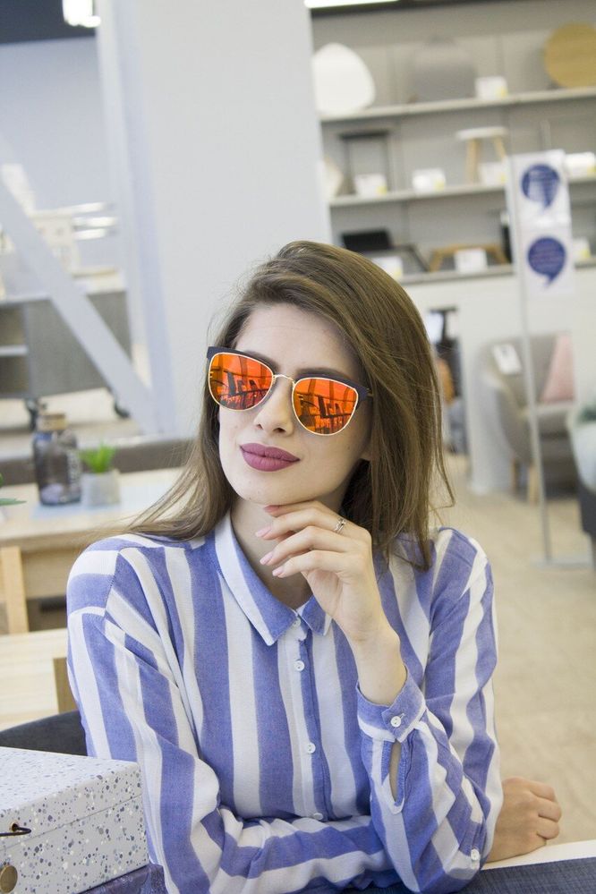 Сонцезахисні жіночі окуляри з футляром f8317-4 купити недорого в Ти Купи