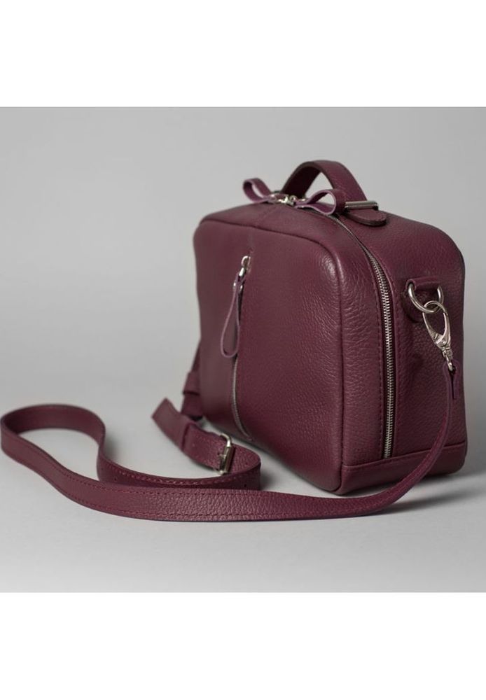 Шкіряна жіноча сумка Avenue бордова флотар TW-AVENUE-MARS-FLO купити недорого в Ти Купи