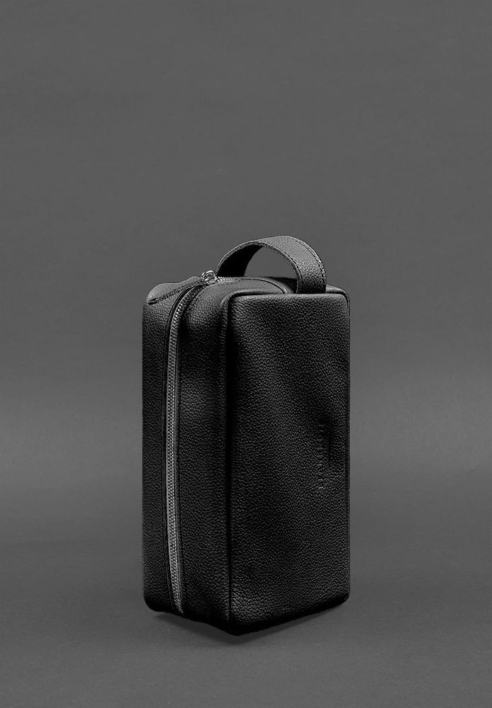 Жіноча шкіряна косметична сумка 6.0 Чорний флотар BN-CB-6-SOS купити недорого в Ти Купи