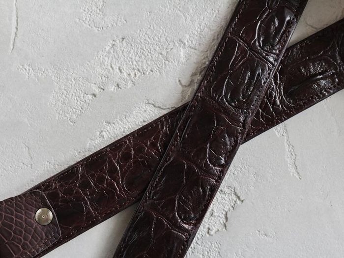 Ремень из кожи крокодила Ekzotic Leather crb13 120 см. купить недорого в Ты Купи