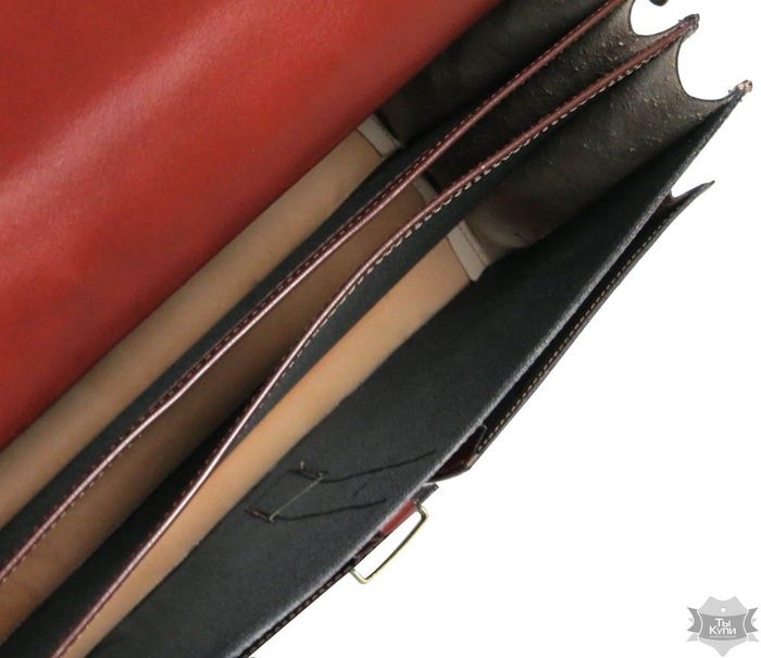 Чоловічий коричневий портфель з натуральної шкіри Rovicky AWR-4-1 купити недорого в Ти Купи