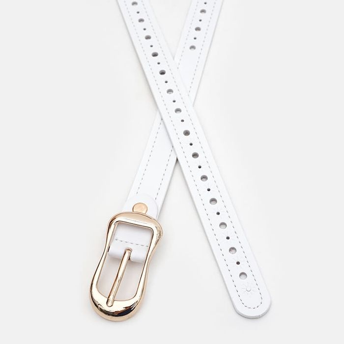 Женский кожаный ремень Borsa Leather CV1ZK-019w-white купить недорого в Ты Купи