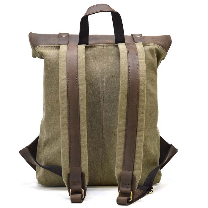 Мужской рюкзак из кожи и канваса TARWA ROc-5191-3md купить недорого в Ты Купи