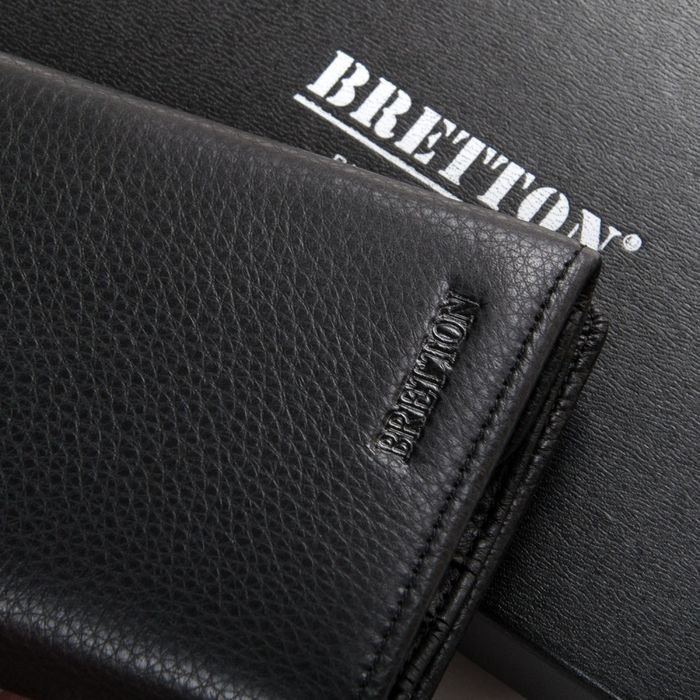 Чоловічий шкіряний гаманець-Бреттон 162-29 Чорний купити недорого в Ти Купи