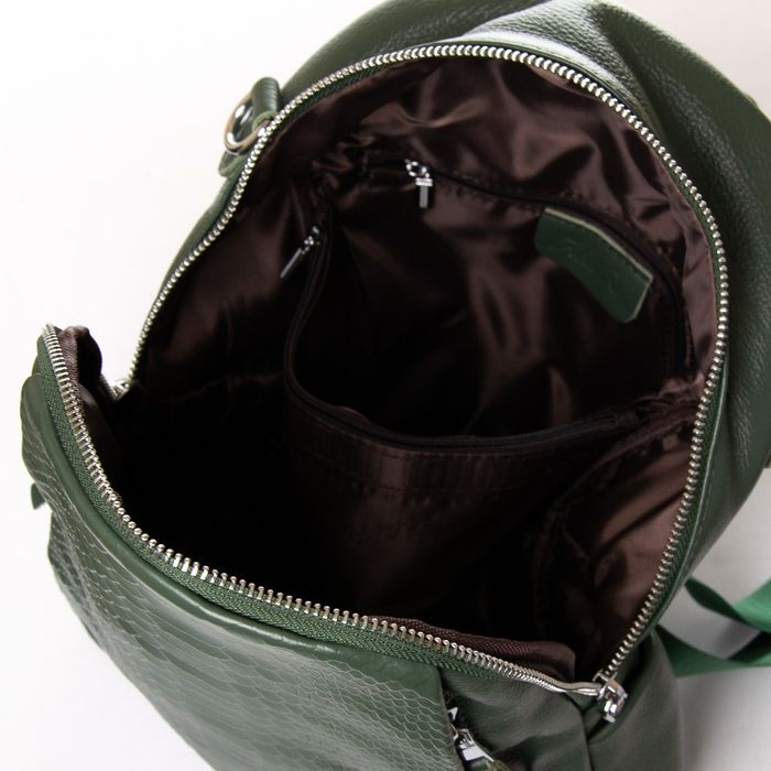 Женская кожаный рюкзак ALEX RAI 8907-9* green купить недорого в Ты Купи
