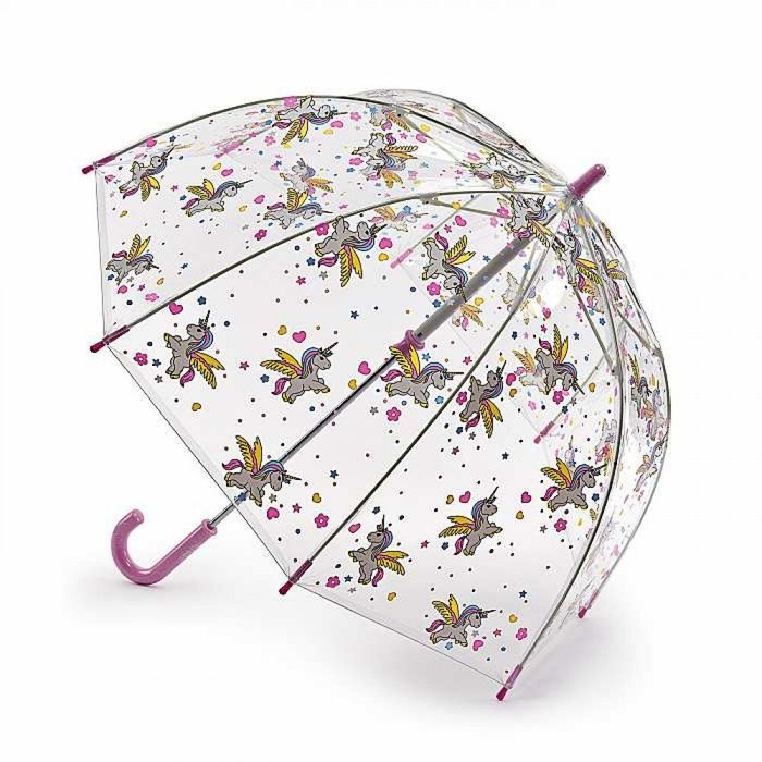 Зонт-трость детский механический Fulton Funbrella-4 C605 Bella The Unicorn (Единорожки) купить недорого в Ты Купи
