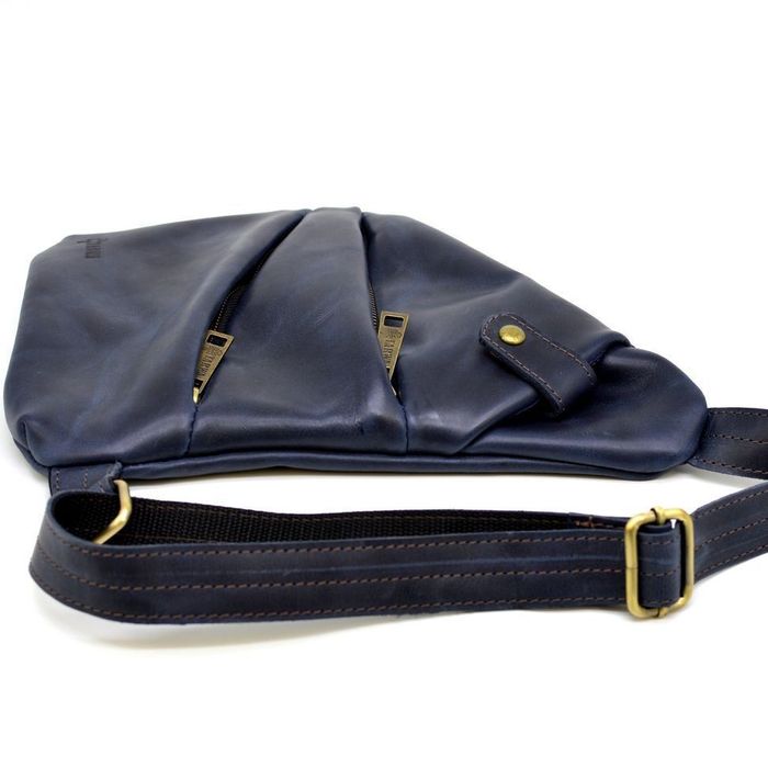 Мужская кожаная сумка-слинг RK-6402-3md TARWA купить недорого в Ты Купи