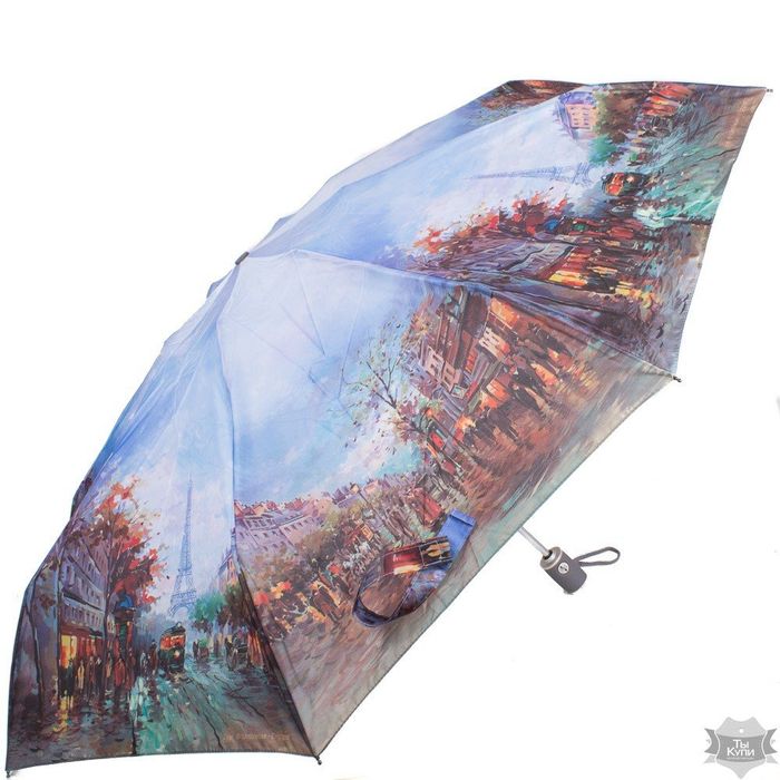 Жіноча парасолька автомат різнокольоровий з малюнком ZEST купити недорого в Ти Купи