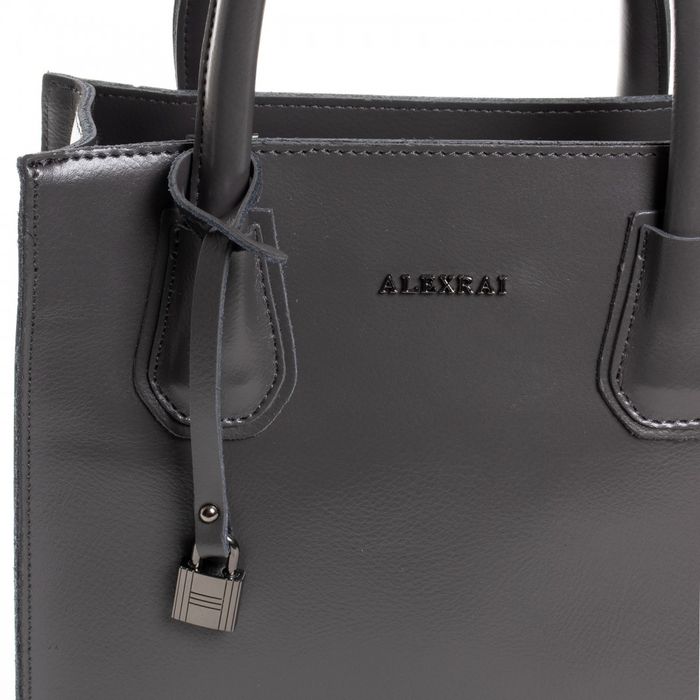 Женская кожаная сумка классическая ALEX RAI 03-09 19-P1527 grey купить недорого в Ты Купи
