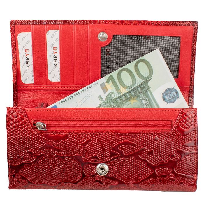 Жіноча шкіряна гаманець Karya Shi1133-019 купити недорого в Ти Купи