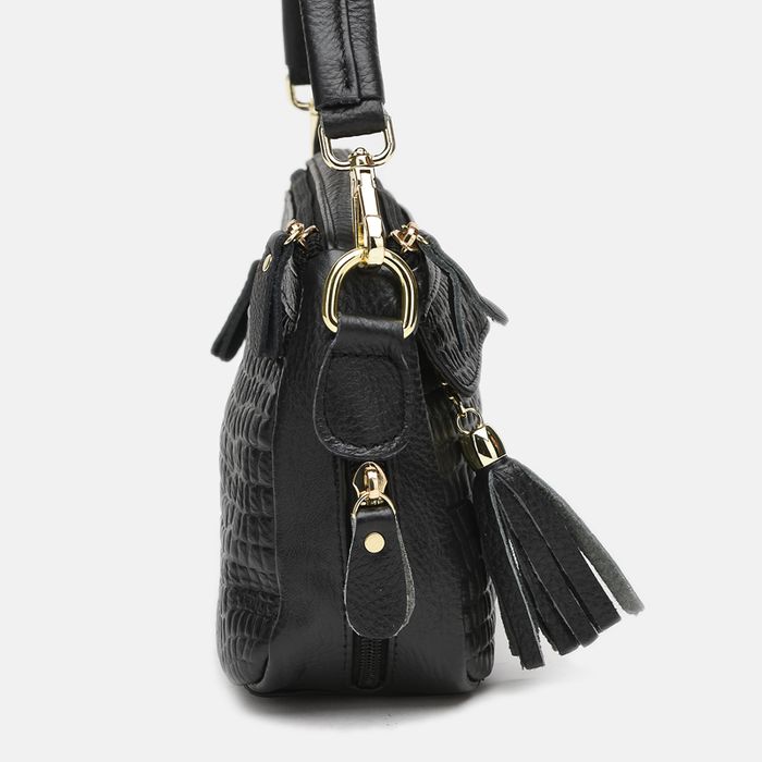 Женская кожаная сумка Keizer k1028-black купить недорого в Ты Купи