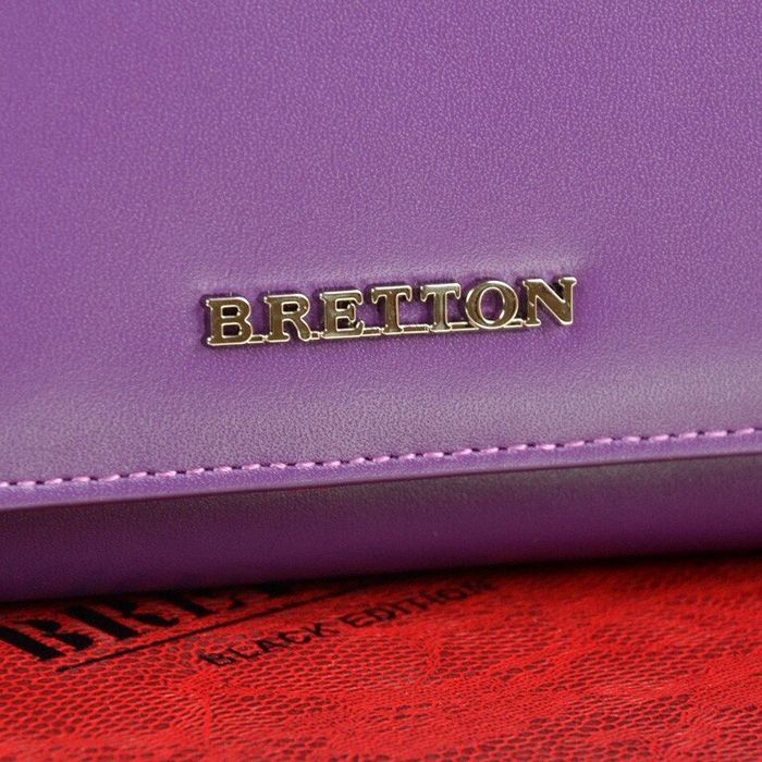 Шкіряний гаманець Color Bretton W7232 purple купити недорого в Ти Купи