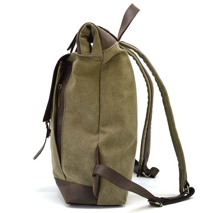 Чоловічий рюкзак зі шкіри та полотна Тарва ROC-5191-3MD купити недорого в Ти Купи