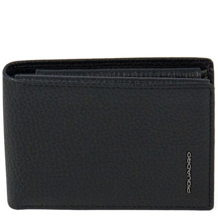 Шкіряний гаманець Piquadro MODUS Restyling / Black PU1392MOSR_N купити недорого в Ти Купи