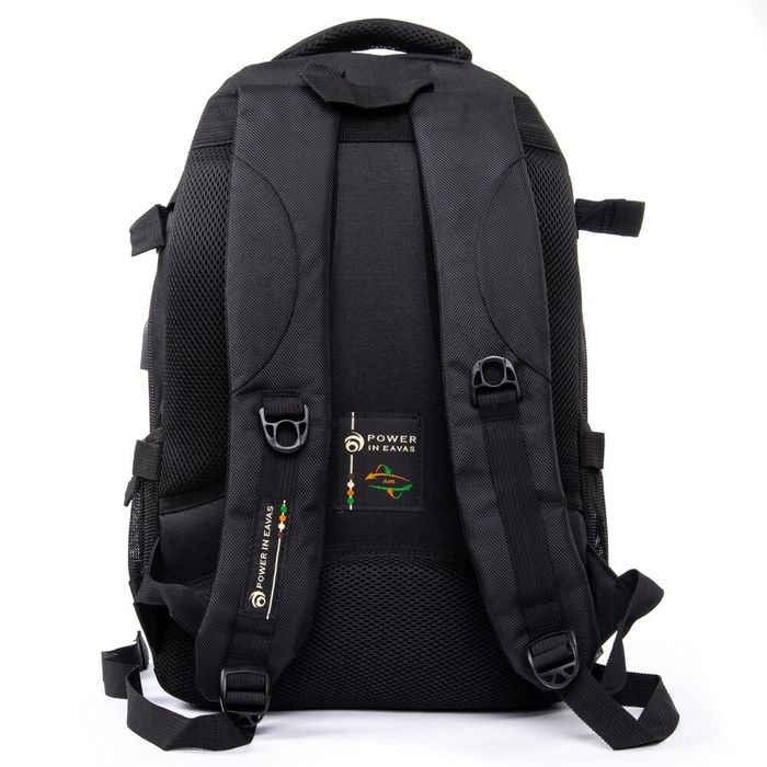 Рюкзак для ноутбука з USB Power In Eavas 9636 black купити недорого в Ти Купи